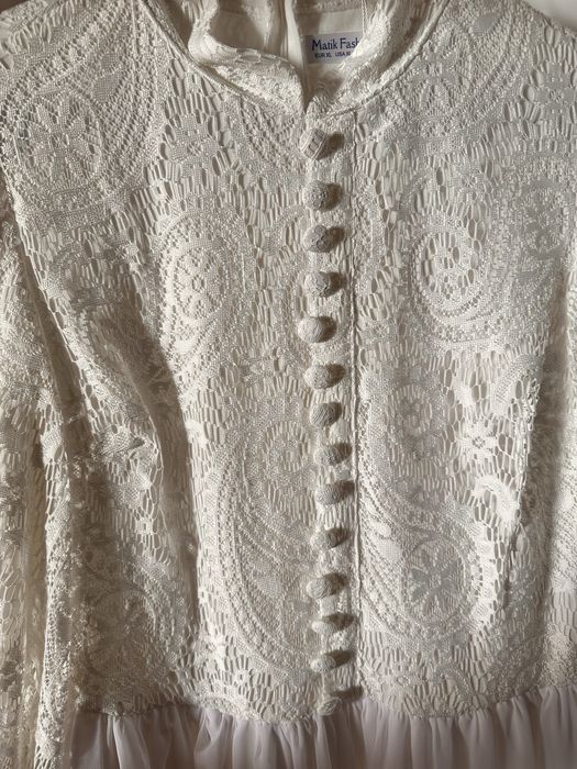 Платье белое макси