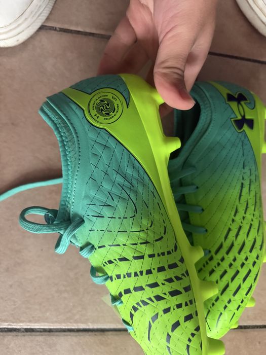 Ghete fotbal Under Armour Magnetico Select 5, mărimea 42, verde-turcoaz