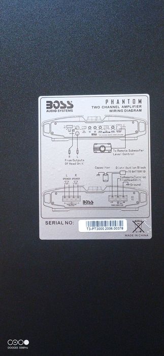 Усилвател Boss Audio PT3000 Phantom