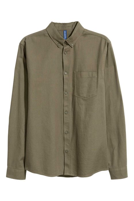 H&M - 7 camasi oxford 100% bumbac, mar.M, noi, eticheta, talie=105 cm.