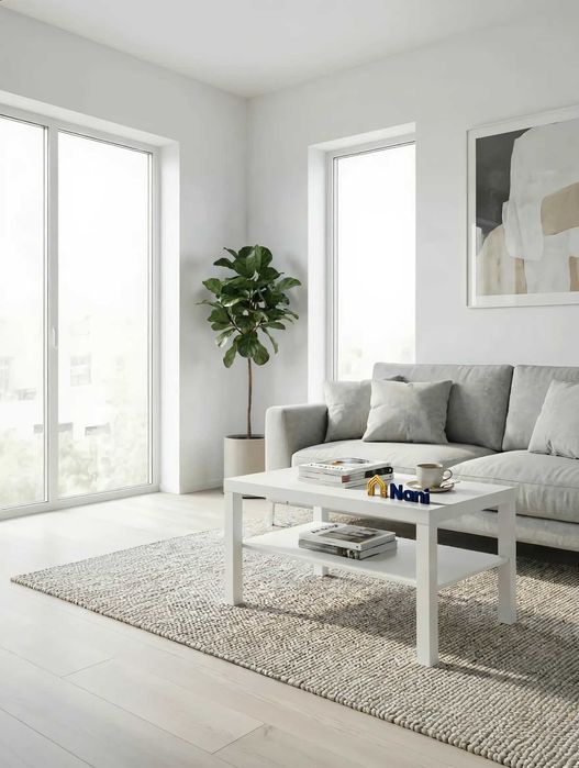 Журнальный стол + ТВ-тумба. Гармония в скандинавском стиле.