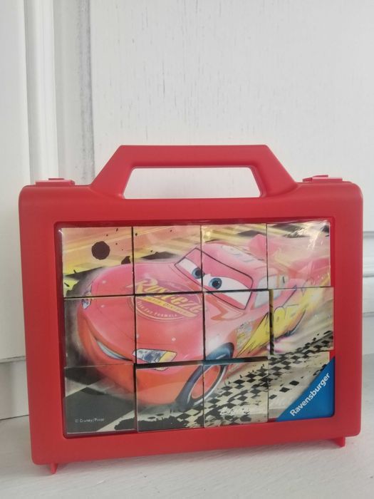 Puzzle Cuburi Lightning McQueen Cars, 12 Piese NOU