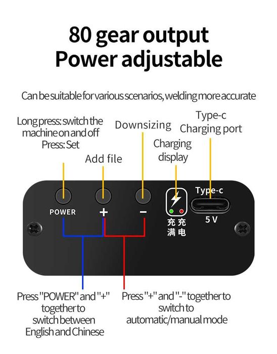 Sudura 10m banda in puncte aparat lipire lcd reparatii litium
