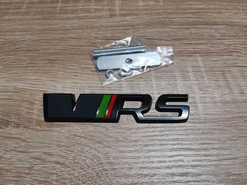 Skoda VRS надпис за решетка черен