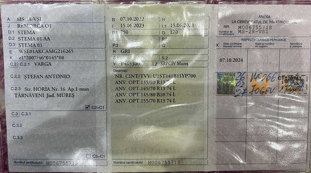 Remorcă STEMA – fabricată în Germania