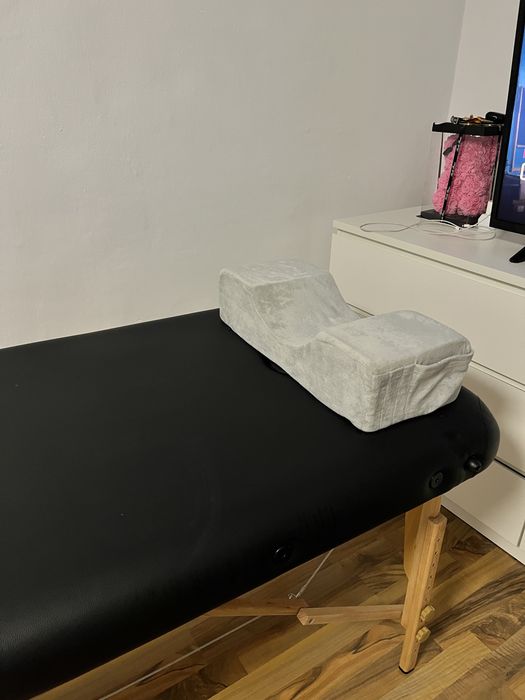 Pachet complet extensii gene: masă pliabilă/ lampă cu braț/ pernă/ ter