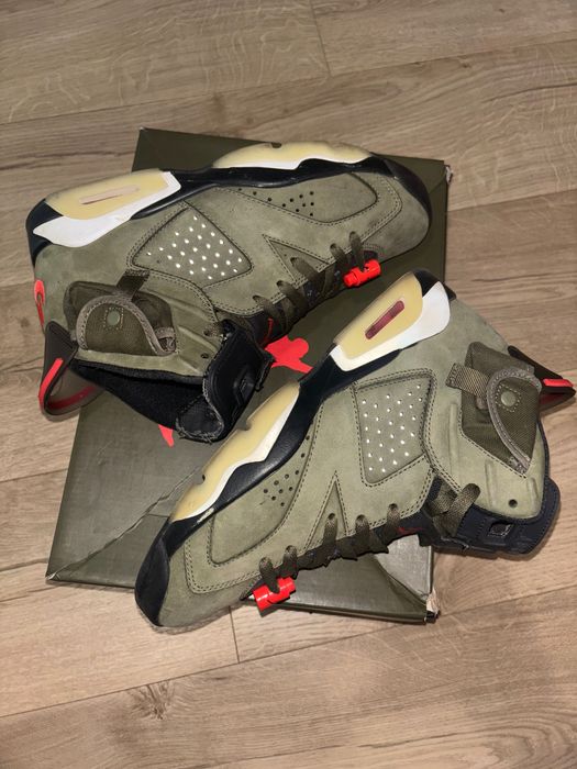 Nike Air Jordan 6 オリーブ Air Jordan 6 Retro x Travis Scott Olive Green Cluj-Napoca • OLX.ro