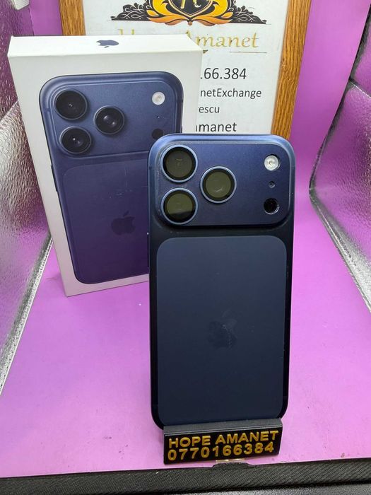 HOPE AMANET P2-Iphone 17 pro la cutie 256 GB/100% BAT-93 cicl