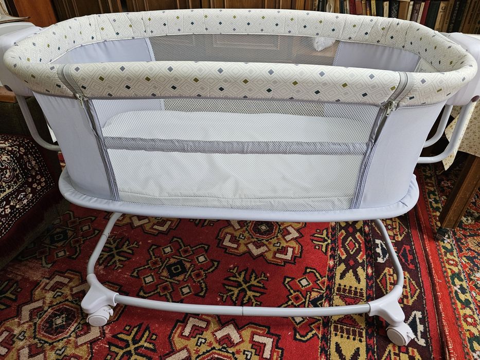 Детская люлька кроватка 3 в 1 + шезлонг в подарок