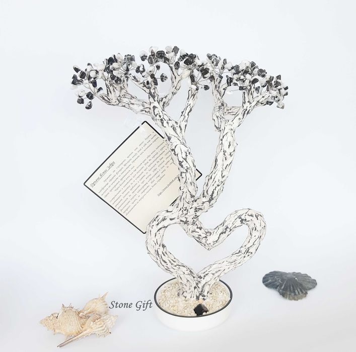 Дръвче Полускъпоценни Камъни, Подарък Момиче, Подарък Любов, Годишнина