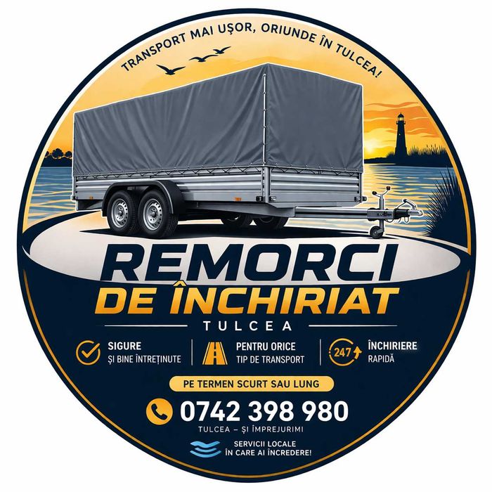 Remorca de inchiriat 750 kg categoria B