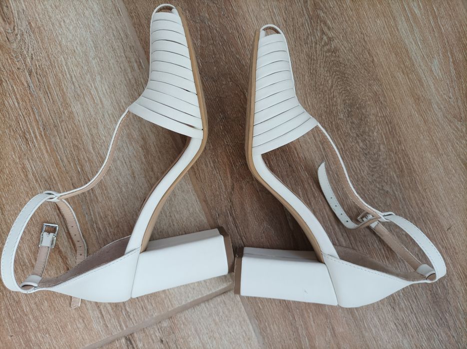 Vand pantofi din piele - albi (marimea 36) - Iguelle