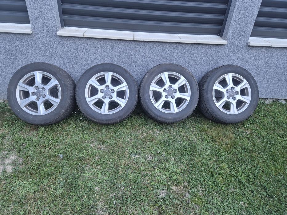 Vând jante cu cauciucuri de iarna audi