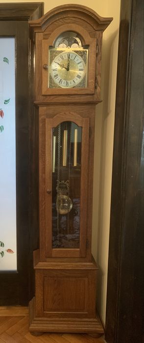 Ceas de podea cu pendul si 3 greutati