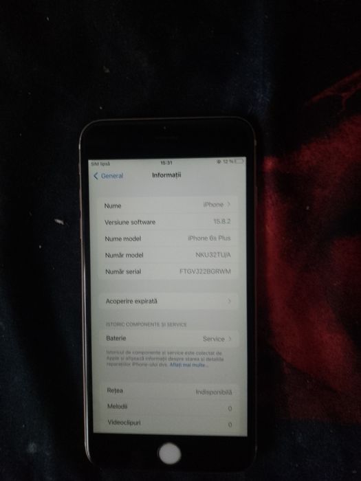 Vând iPhone 6s plus