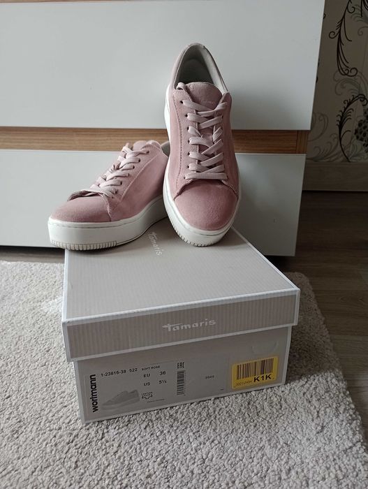 Кецове Tamaris естествен велур