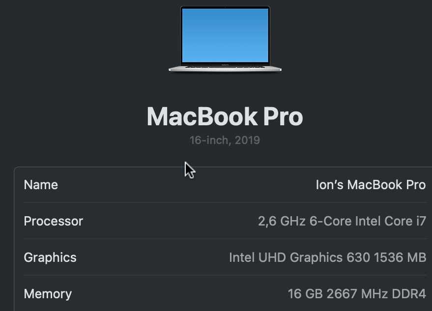 Macbook pro 16''