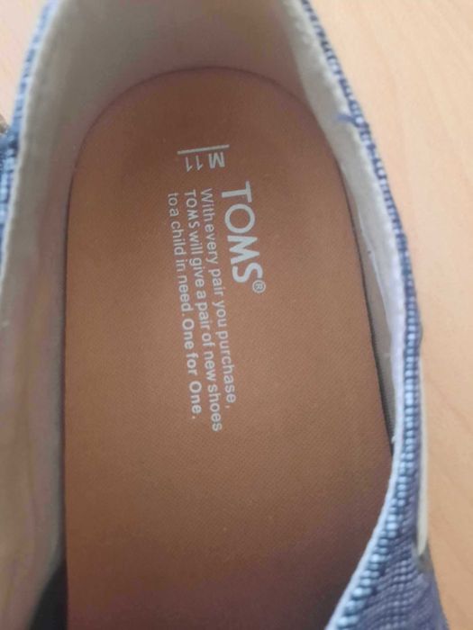 Мъжки летни обувки от дънков плат, TOMS