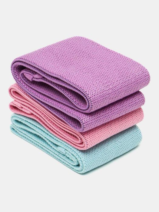 Набор из 3-х тканевых фитнес резинок Hip Resistance Band, 3 в 1