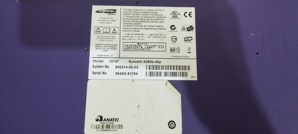 Extreme networks summit x250e-48p