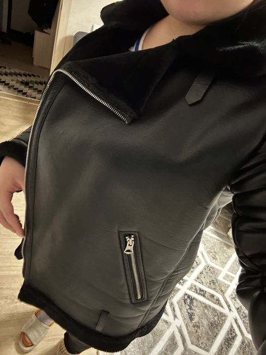 Дубленка кожанная