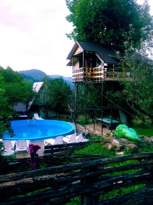 Vând cabana A-frame și casa in copac, cu piscina, Pietrari, Dimbovita