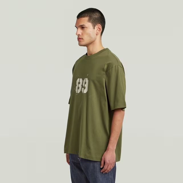 Уголемена тениска G-Star Raw Sprayed L , XL нова мъжка зелена