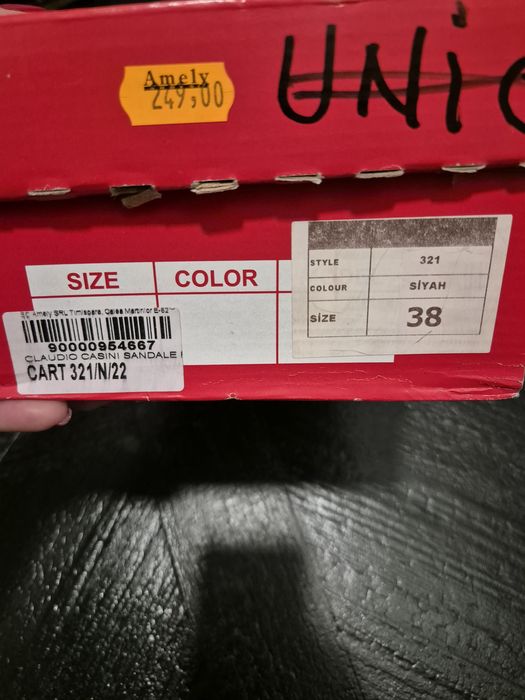 Sandale piele naturala noi mar 38