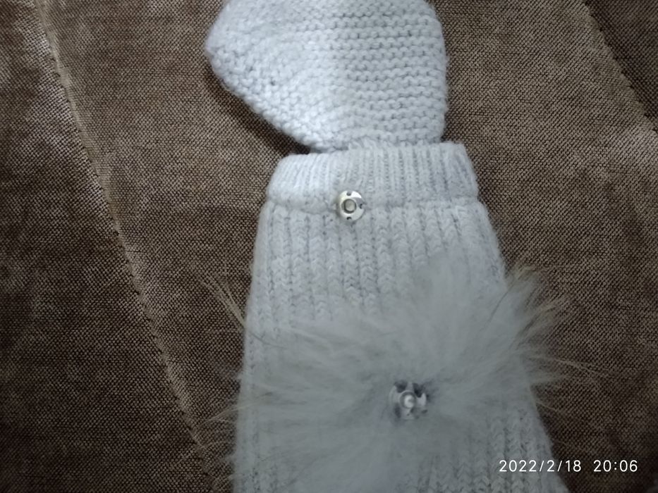 Детский вязаный комбинезон