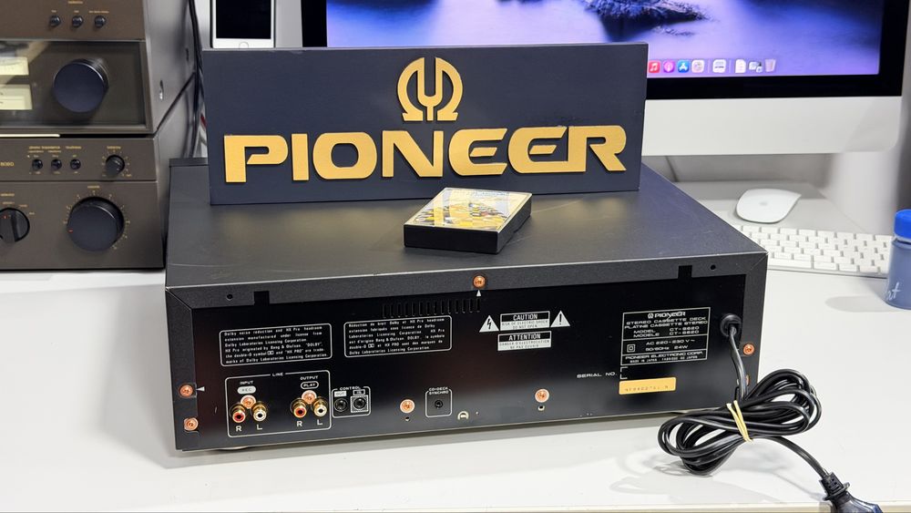 Pioneer CT-S620 – Stereo Cassette Deck 3 Head, Reference Master, Super Auto BLE, Dolby B/C, HX Pro, Dual Capstan
