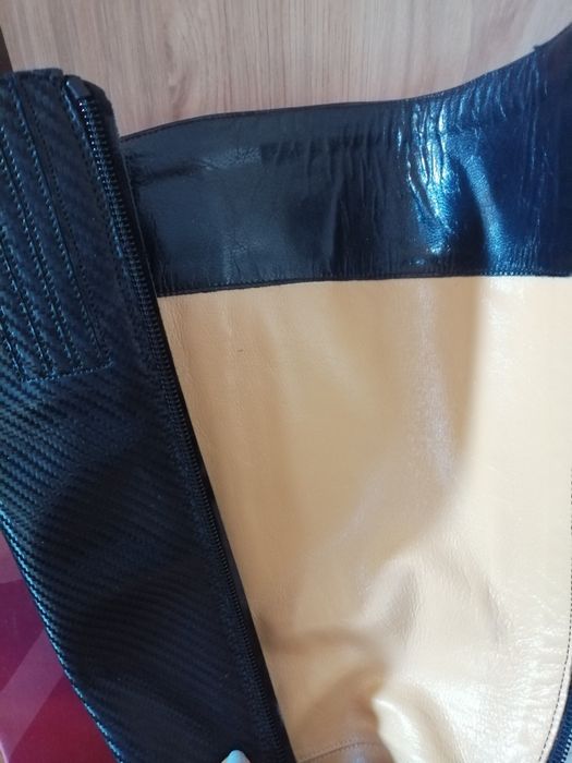 Сапоги осенние, кожанные