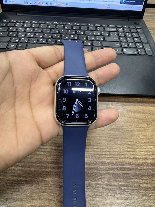 Apple watch 10 mm 46mm. Состояние как новое 100% аккумулятор