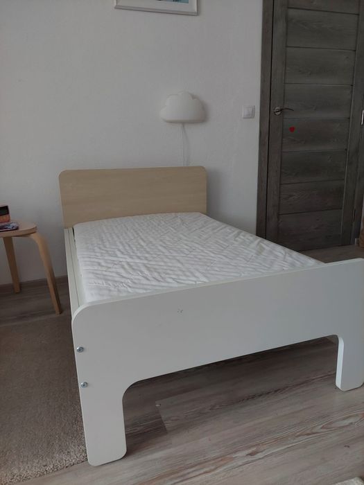 Pat copii IKEA SLAKT | SLÄKT extensibil + somiera + saltea