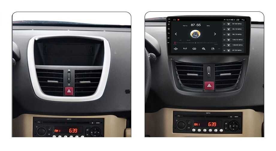 Navigatie Peugeot 207 din 2006 - 2015 , Garantie 2GB 4GB 8GB RAM