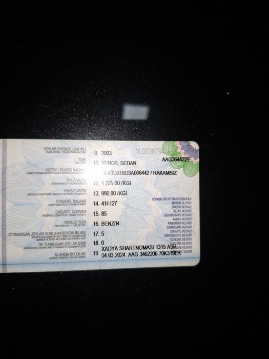 Nexia 1 supper kanditsioner yili 2003 suyagi butun benzin mator karopk