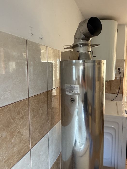 Boiler de inox pe lemne neutilizat