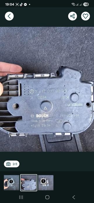 Дроселова клапа OM642