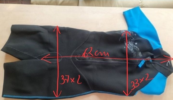 Costum de baie din neopren 2-3 mm, pt. 7-12 ani