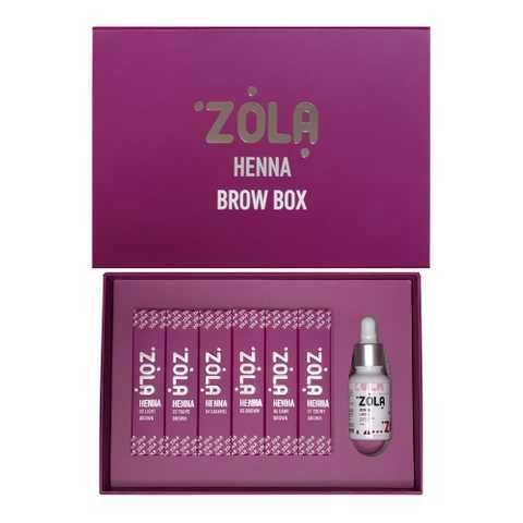 Комплект за боядисване на вежди Zola, 6 сенки по 10 гр.