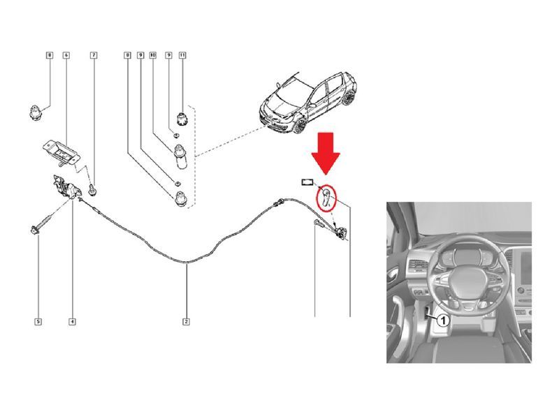 Дръжка за Dacia / Opel / Renault