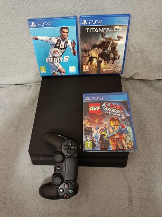 PS4 slim   +  jocuri si controller  playstation 4 gaming