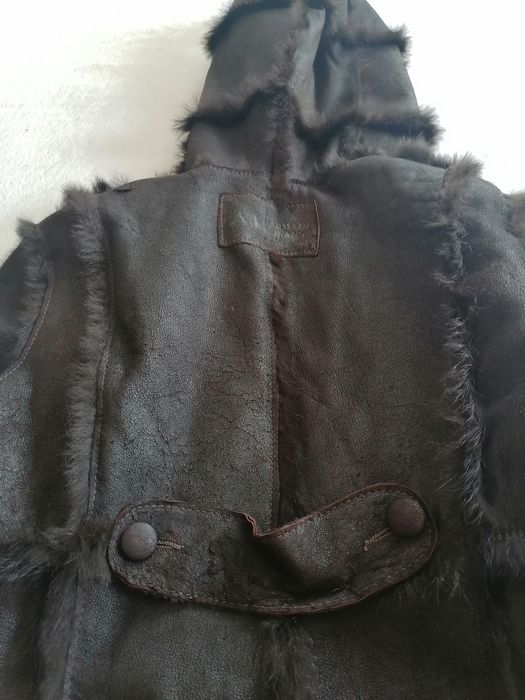 Armani палто от заешка кожа