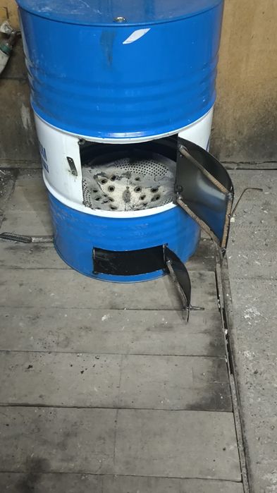 Печь.  Буржуйка.