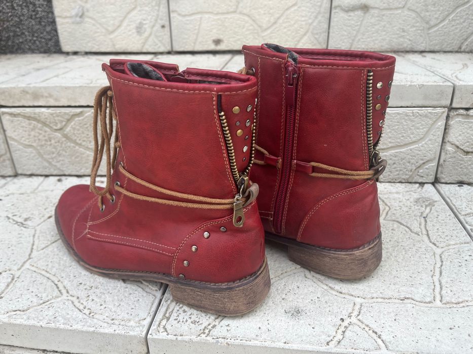 Дамски боти от естествена кожа