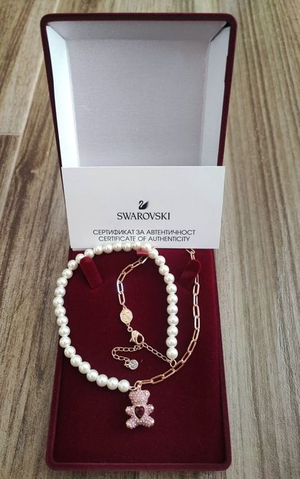 Колие и Гривна с мече TEDDY и камъни Сваровски