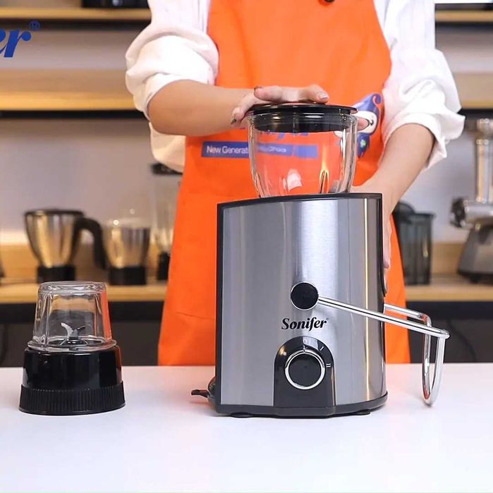 Sonifer 4в1 комбайн Соковыжималка Блендер Чоппер кофемолка sf-5525