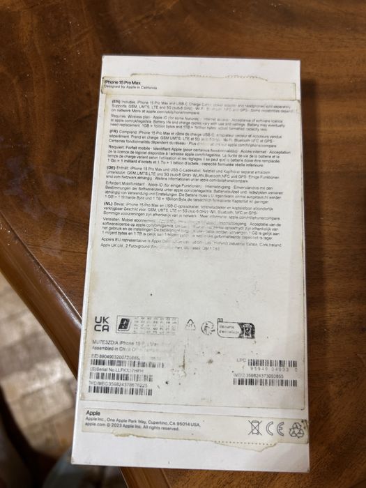 Vand iphone 15 Pro Max