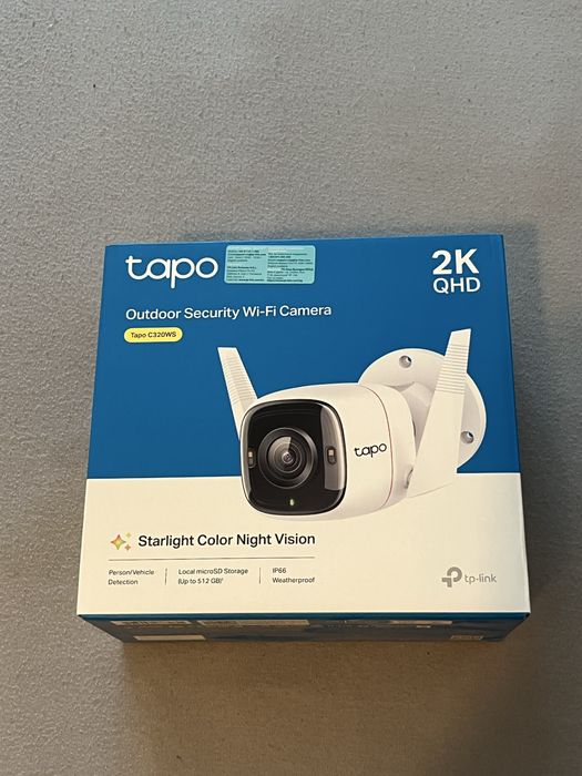 Камера за видеонаблюдение Tapo 2K HD – висококачествена картина, Wi-Fi