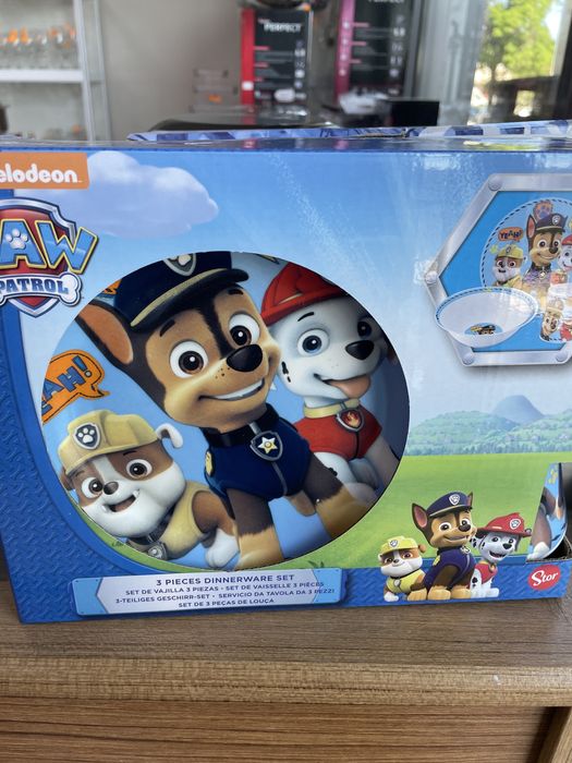 Детски сервизи за хранене Пес Патрул и Елза и Ана