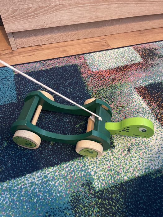 Pachet jucarii bebelusi, broscuta din lemn, volan, jucarie cu sunete